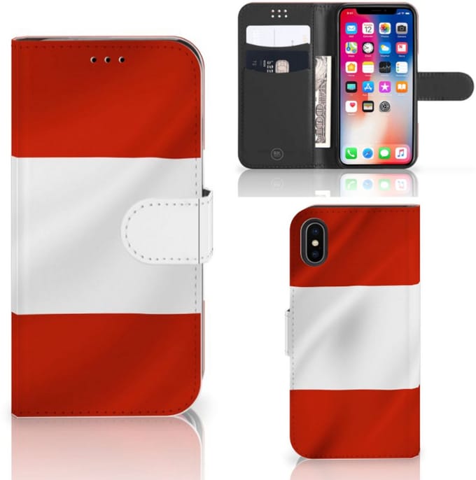 Boekhoesje voor Apple iPhone X | Xs Bookstyle Case Oostenrijk