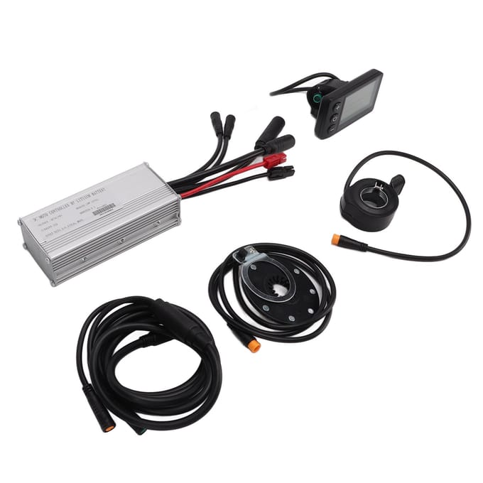 Elektrische Fiets Modificatie Kit Waterdichte 22A Controller S866 LCD Elektrische Fiets Ombouwkit gray