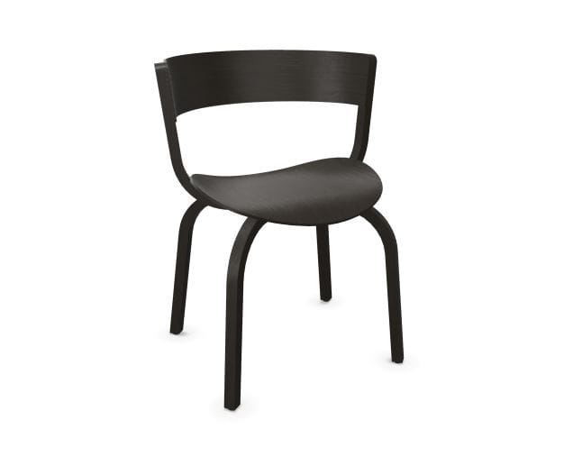 Thonet - 404 F stoel - zwart gebeitst