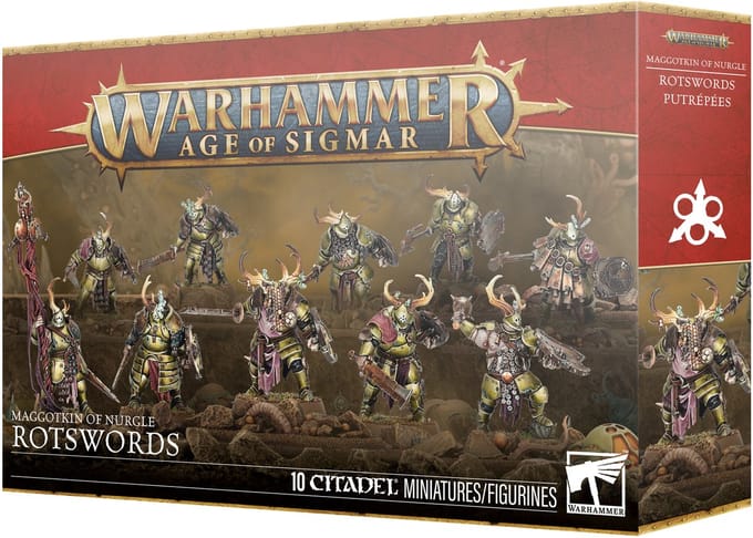 Beeldje Games Workshop Warhammer AoS - Maggotkin of Nurgle : Rotswords