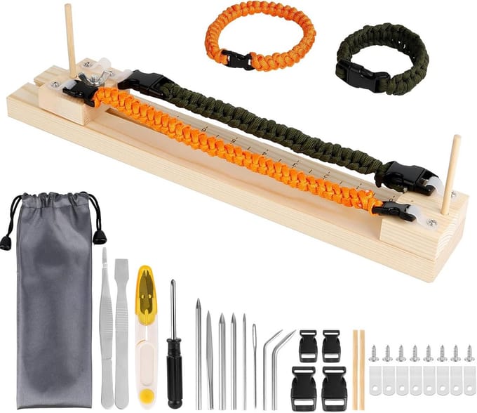 Complete set voor het maken van paracord armbanden