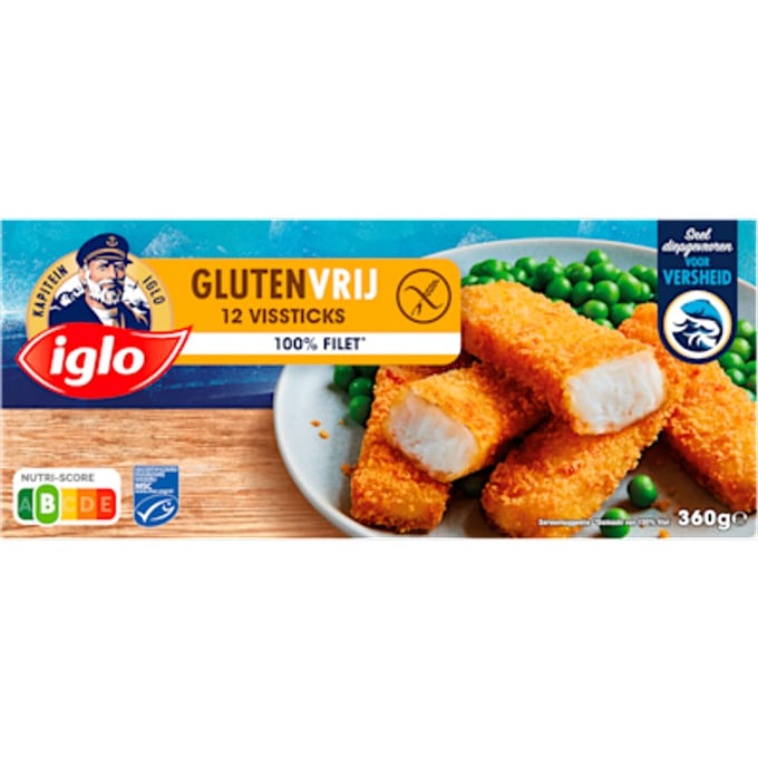 Vissticks glutenvrij 12 stuks