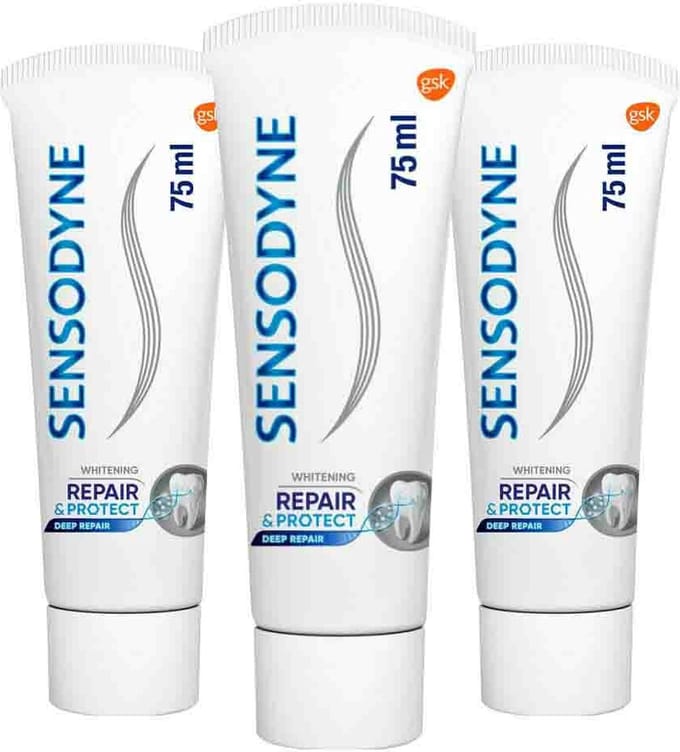 Sensodyne - Tandpasta - Repair & Protect - Whitening - 75ml x 3