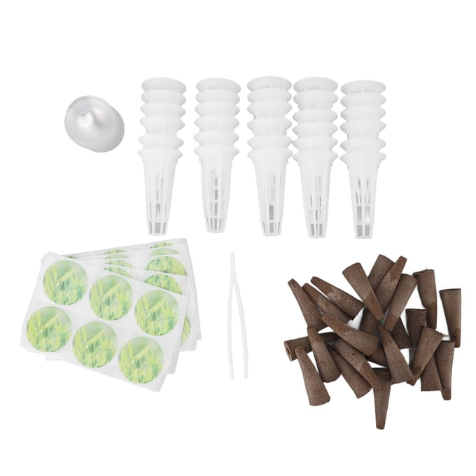 Hydroponische Pods Kit Plastic Turf Zonder Aarde Kweekmanden Koepels Hydroponische Benodigdheden voor Binnentuin white
