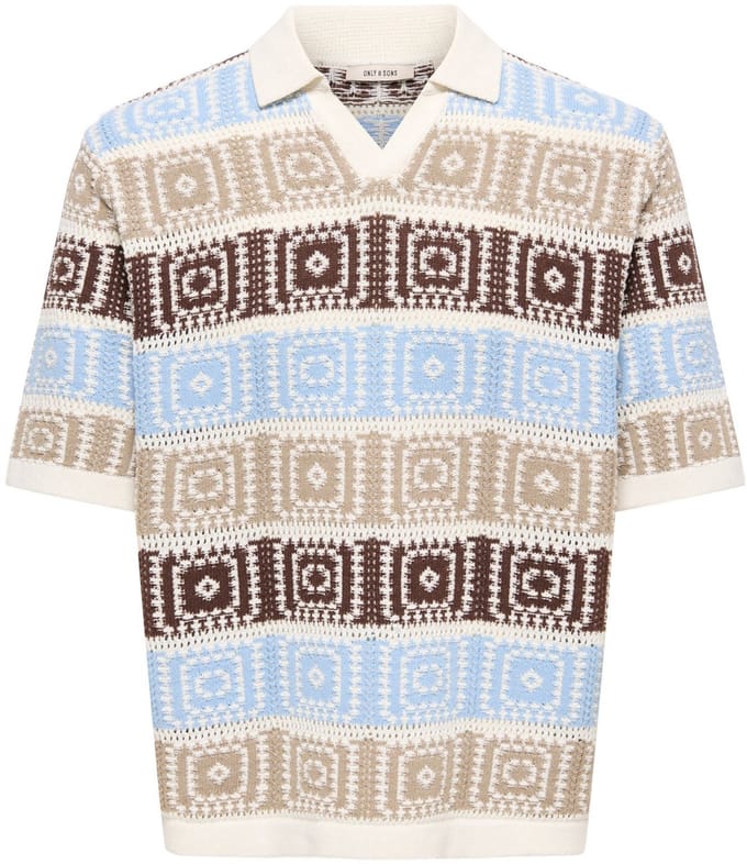 ONLY&SONS - ONSBART LIFE RLX 5 SS RESORT KNIT - Heren - Gebreide truien