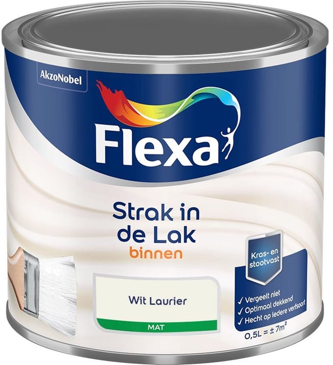 Flexa - Strak In De Lak Binnenlak Mat - Wit Laurier - Mengverf - 500 Ml