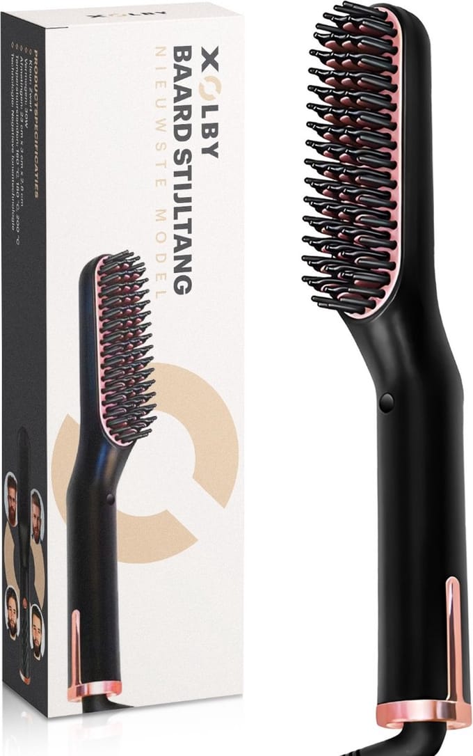 Xolby Baard stijltang- haarverzorging- beard rush- lang haar- kort haar- voor dun haar en dik haar