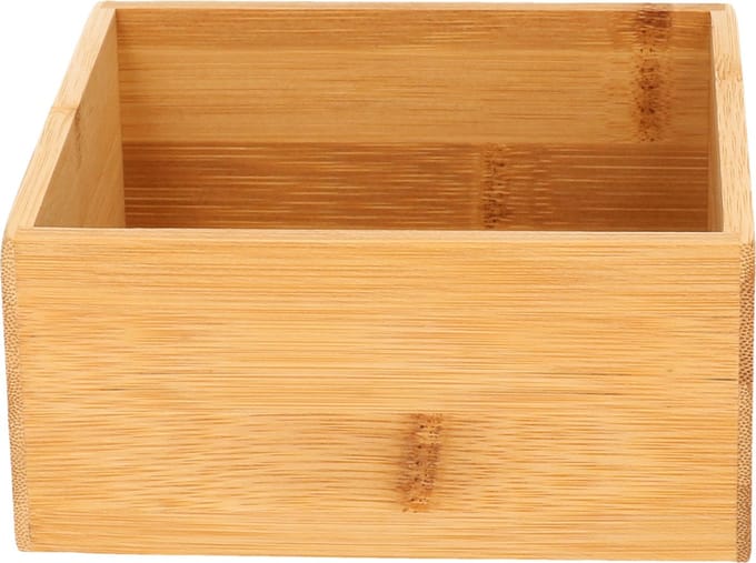 Lade bakjes/organize set - Tidy Smart - 4-delig - bamboe - opbergsysteem/opbergen