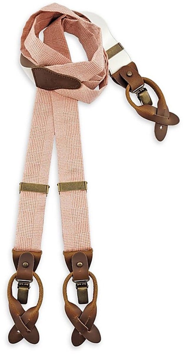Sir Redman - Bretels - bretels Charming Charles Terracotta - terracotta / wit