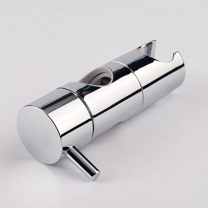 Verstelbare douchekophouder voor glijstang, railkopbeugelhouder, handdouchekophouder 22mm gray