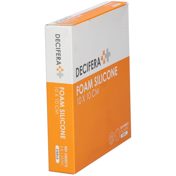 Decifera Foam Silicone 10 x 10 cm 5St.