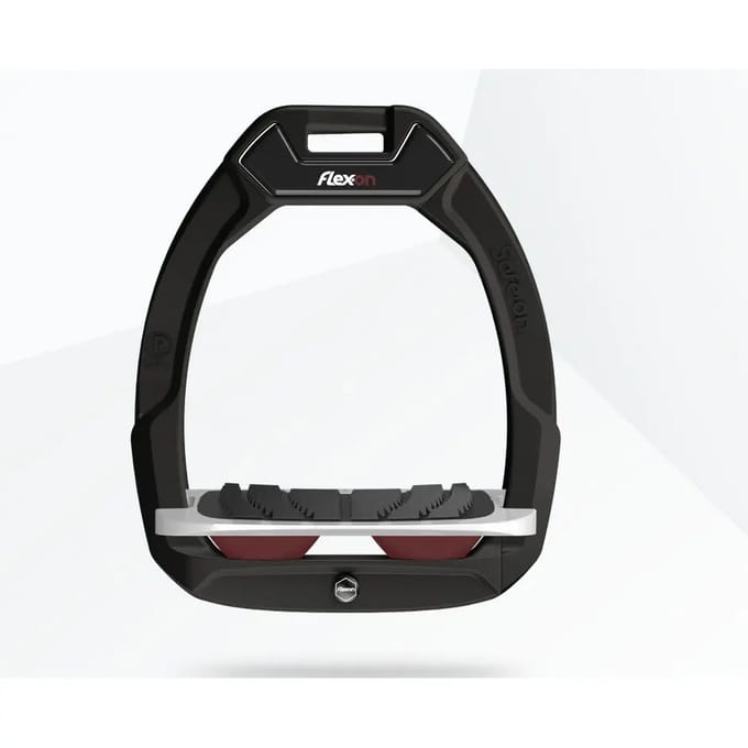 Verstelbare veiligheidsstijgbeugels Grip Zwart/Grijs/Bordeaux Flex-On Safe-On