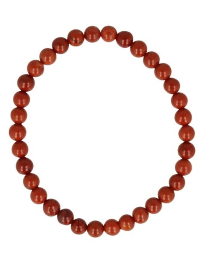 Jaspis rood kralen kinderarmbandje 4 mm