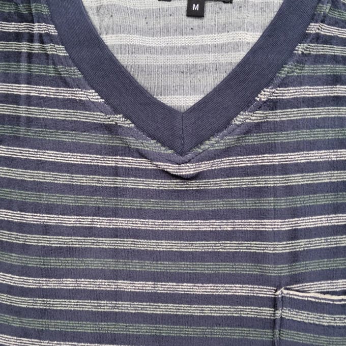 Outfitter heren pyjama - velours - maat S - Streep groen