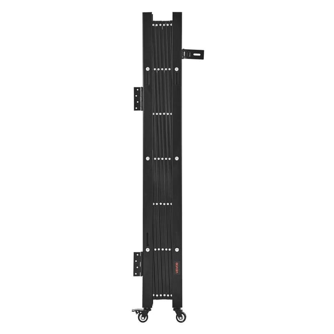 Porte de sécurité pliable simple à verrouillage Porte à ciseaux 170 x 131 cm (LxH)