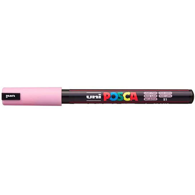 Paintmarker Uni POSCA PC1MR extra fijn lichtroze