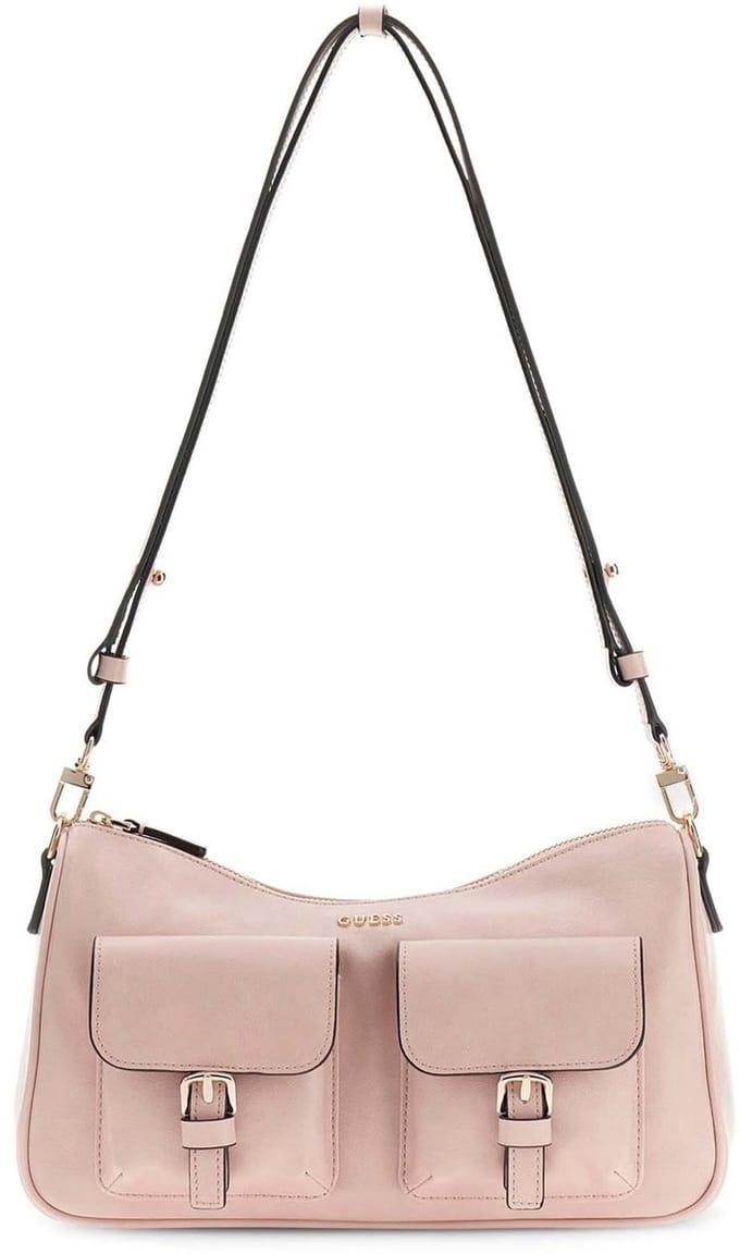 GUESS schoudertas Kassie Convertible Shoulder Bag Light Rose oud roze