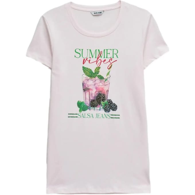 Dames-T-shirt met opdruk Salsa Jeans
