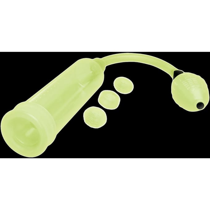'Glow in the Dark - Penis Pump & Stamina Ring Set'