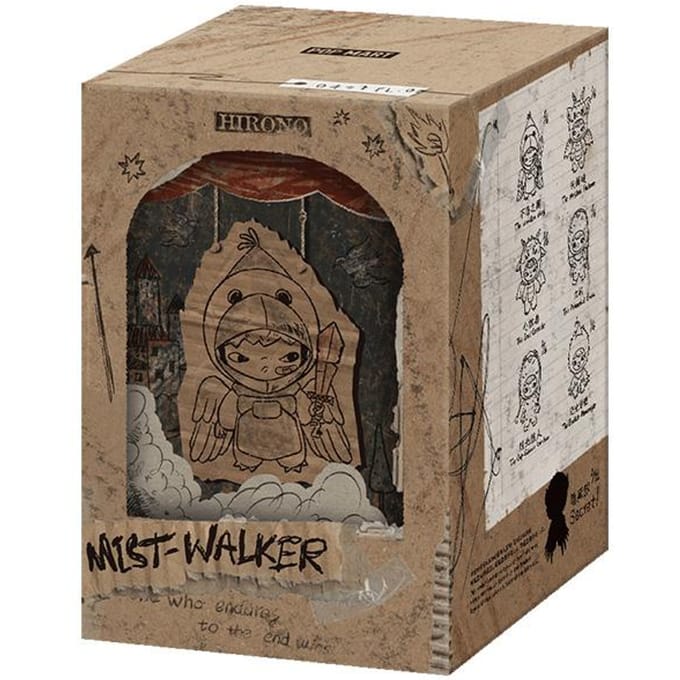 POP MART Hirono Mist-Walker Serie - Pluche Poppetje Hanger Blind Box black