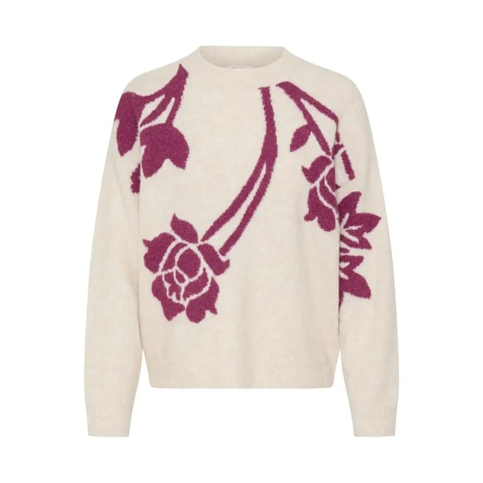 b.young - BYOMEA FLOWER JUMPER 4 - Dames - Gebreide truien