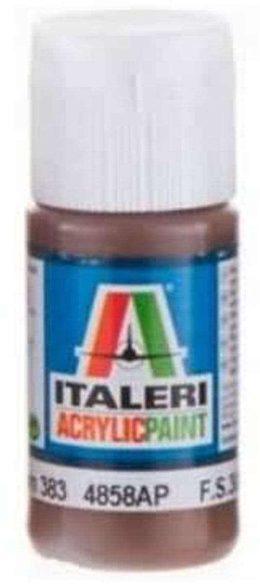 Italeri 4858ap - Flat Brown 383 - Modelbouwverf Acryl