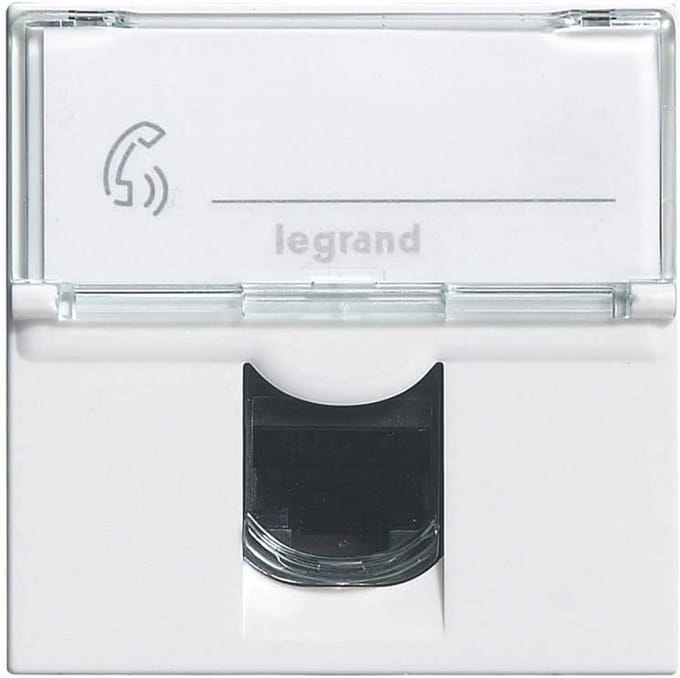 Legrand LEG99646 RJ-45 bus, for EDV/phones, 2 mosaic modules to assemble