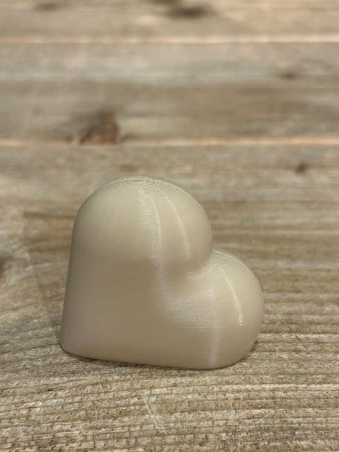 Kaarthouder Hartje Beige