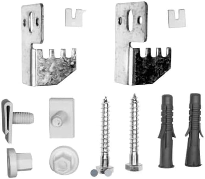 Universele Bevestigingsset Radiator voor Gelaste Lussen Type D1 - Compleet en Robuust