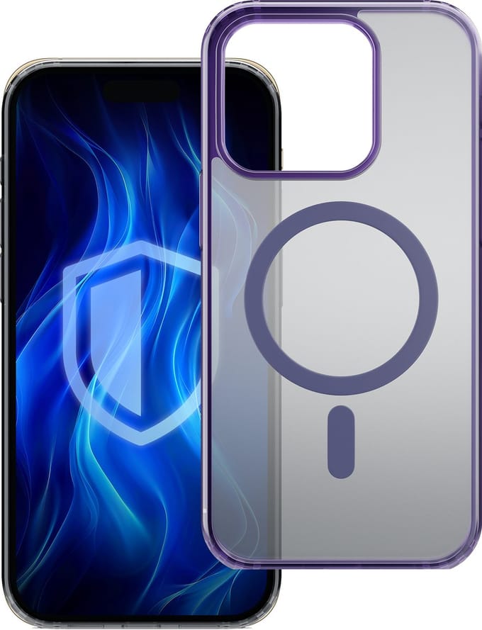 Apple iPhone 15 Pro Max - 3mk Frosty MagCase Paars