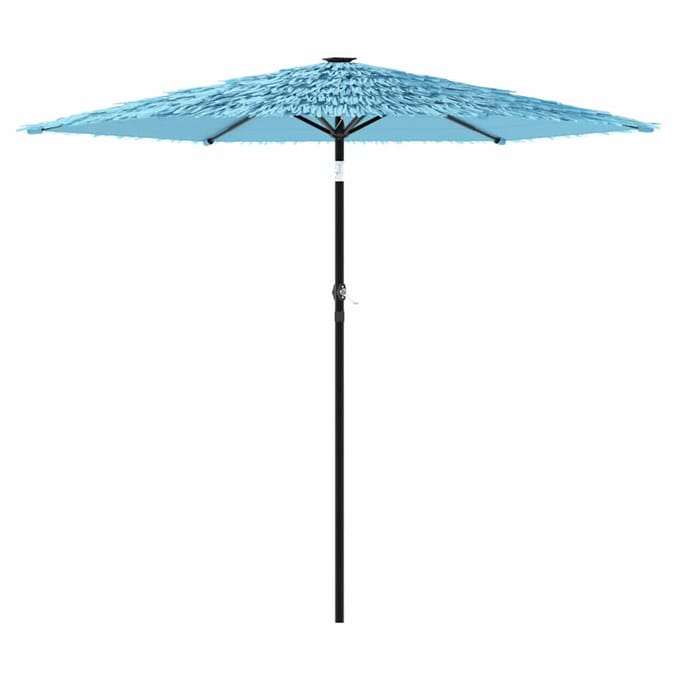 vidaXL - Parasol - met - stalen - paal - 268x268x226 - cm - blauw