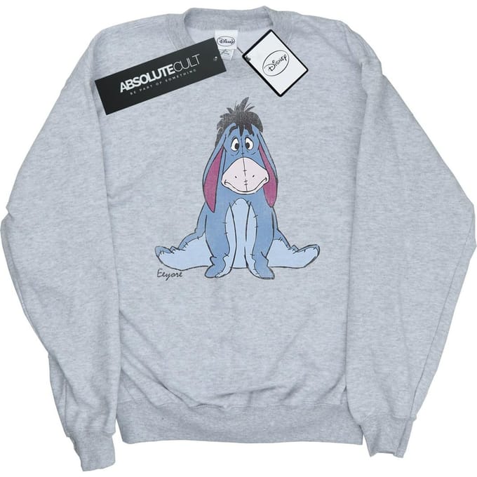 Disney Dames/Dames Winnie The Pooh Klassiek Eeyore Sweatshirt (Heide Grijs)