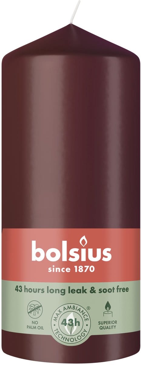 Bolsius Stompkaars 130/68 Velvet Red (1 stuk)
