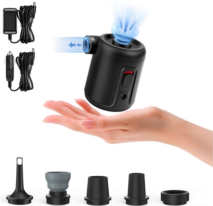 Flextail Gear EVO Pump 2 - Elektrische luchtpomp - Zwembad - Kamperen - Matras - Multifunctionele luchtpomp - luchtbed