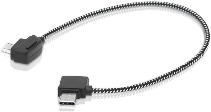207 mm Micro USB naar USB C kabel - Gegevensoverdrachtskabel voor Mavic Mini RC drone .