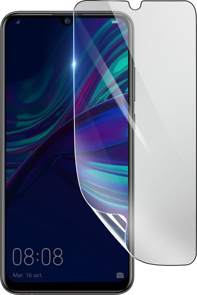 3mk, Geschikt voor Huawei P Smart 2019, Schokbestendige Hydrogel Screenprotector, Transparant
