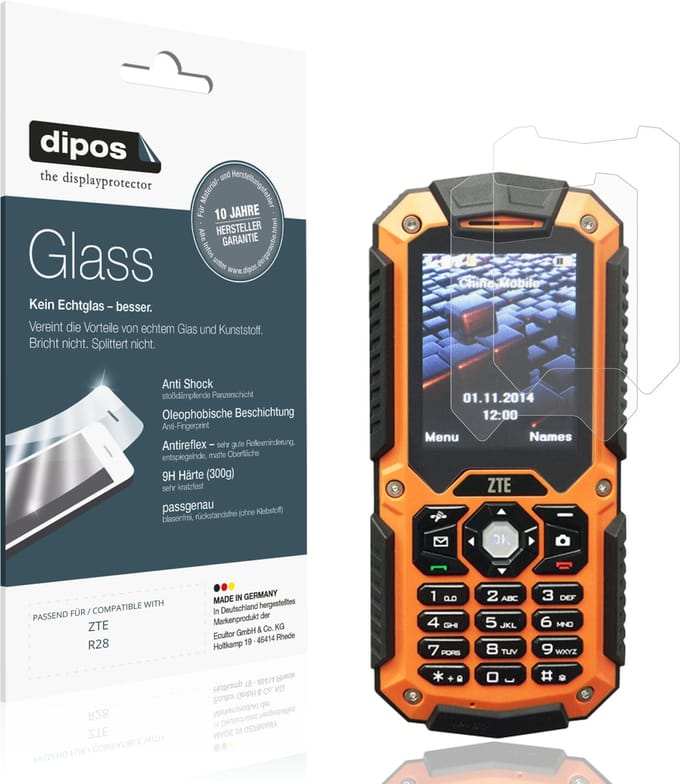 dipos – 2x Matte Pantserfolie geschikt voor ZTE R28 | 9H Screenprotector