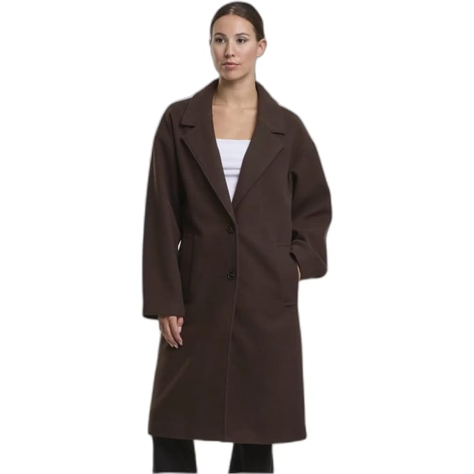 Urban Classics - Oversized Long Jas - M - Bruin