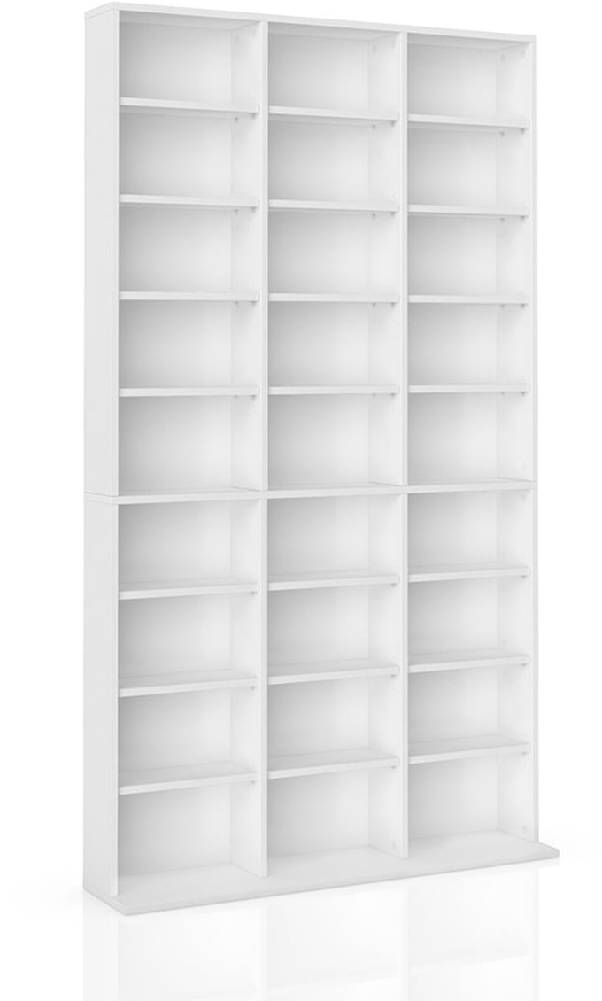 Vicco Jukebox CD Rek – 102 x 178 cm Wit