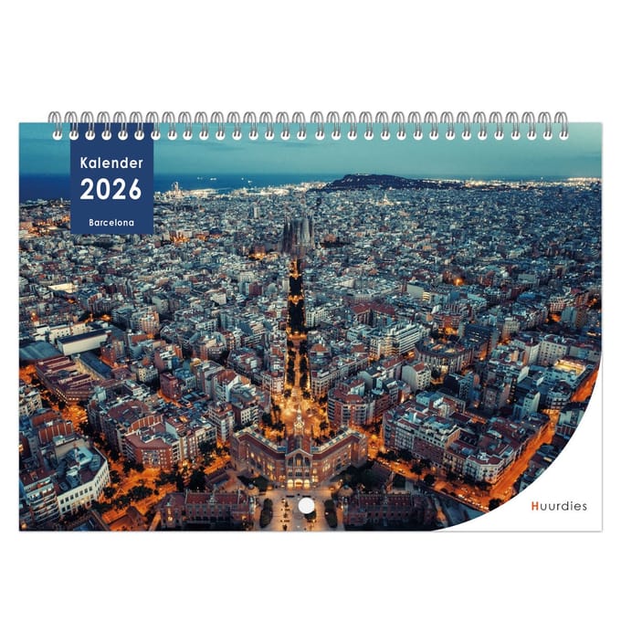 Huurdies - 2026 Kalender - Barcelona - A4