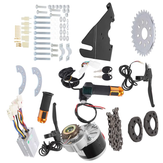 36V 250W Elektromobiel Fiets Ombouw Motor Borstel Controller Kit voor 22?28in Fiets white