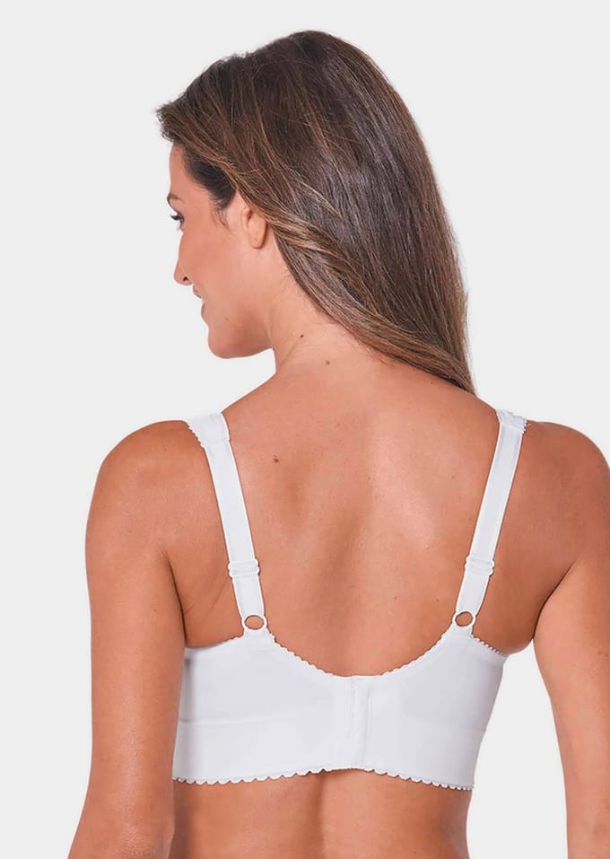 Minimizer-sportbeha met katoen - wit - Gr. 110 E van Goldner Fashion