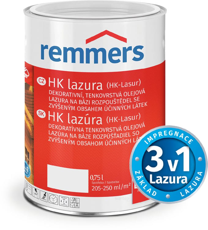 Remmers HK-Lazuur 3in1 - Wit - 2.5 liter