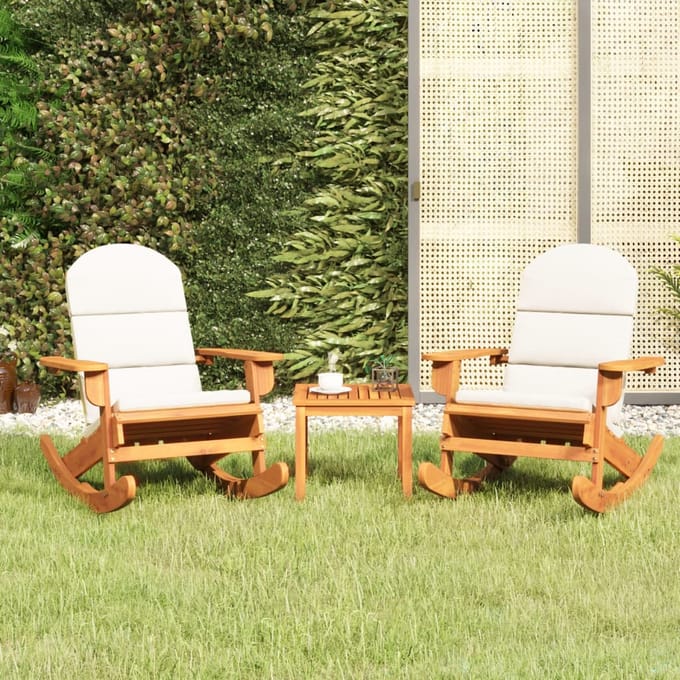 vidaXL - 3-delige - Loungeset - Adirondack - massief - acaciahout