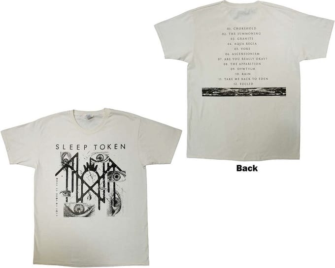 Sleep Token - Eyes Heren T-shirt - XL - Creme