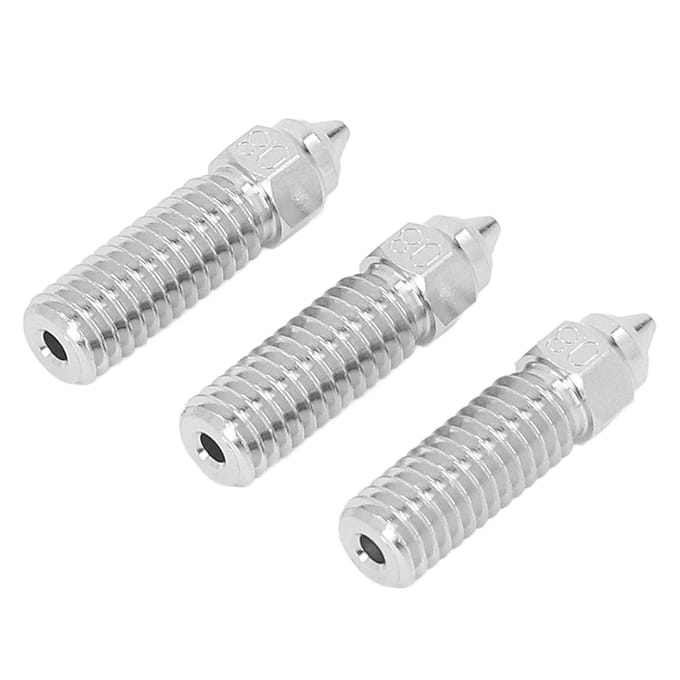 3 Stuks 3D Printer Extruder Nozzle 1.75mm M6 Hoge Snelheid Hotend Extruder Nozzle voor Creality K1 0.8mm gray