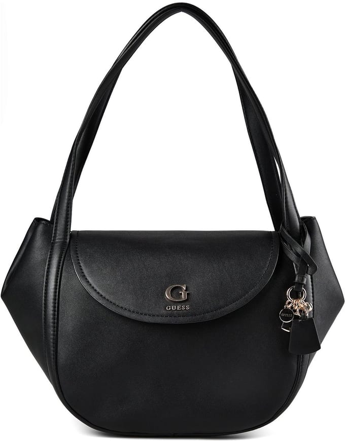 GUESS schoudertas Coleen Flap Shoulder Bag Black zwart