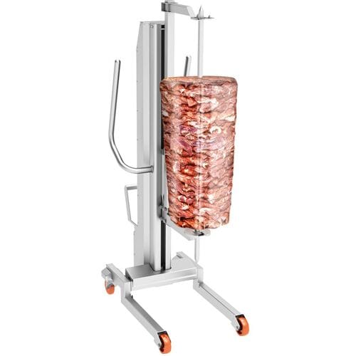 GGM Gastro Kebablift voor diverse döner­spiesen - max. draagvermogen: 350 kg zilver