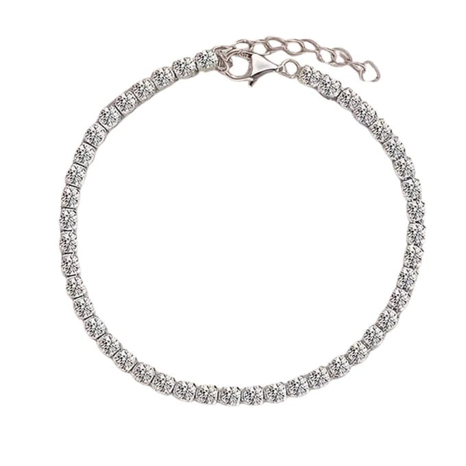 Nivard Armband - Staal - Nep Zilver - Dames - Zilver
