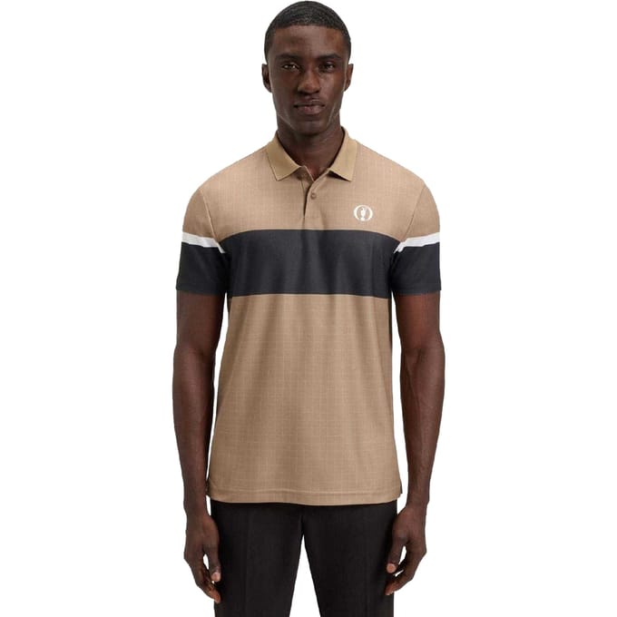 Boss Heren The Open 25 Paddy Golf Poloshirt (Beige)